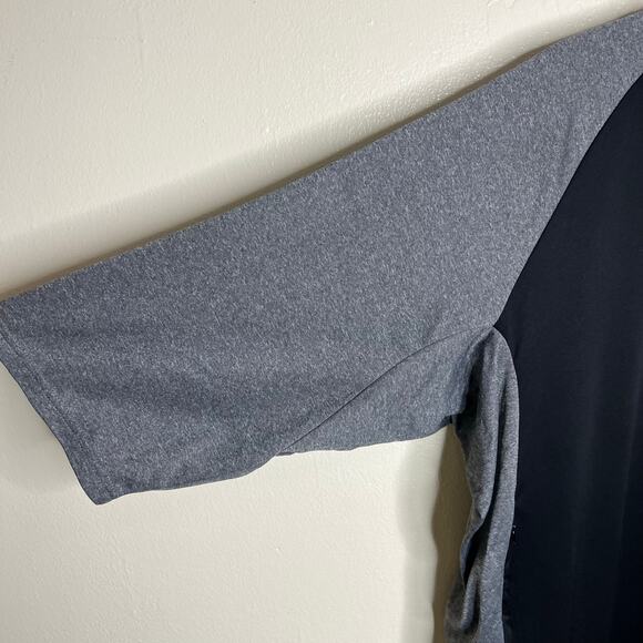 Majestic New York Yankees Shirt  XL-2X Mens Black Gray Raglan Therma Base Sports - Picture 4 of 11